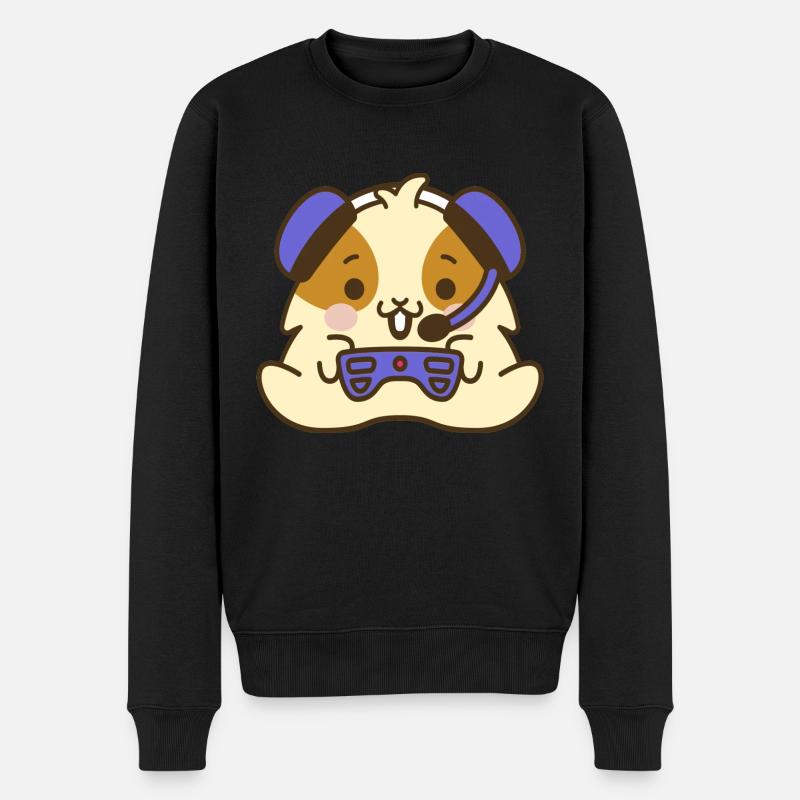 Joueur de hamster - Pull Premium bio Homme - noir