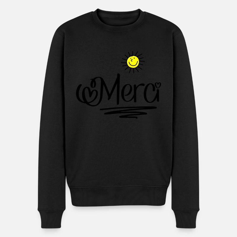 Merci - Pull Premium bio Homme - noir