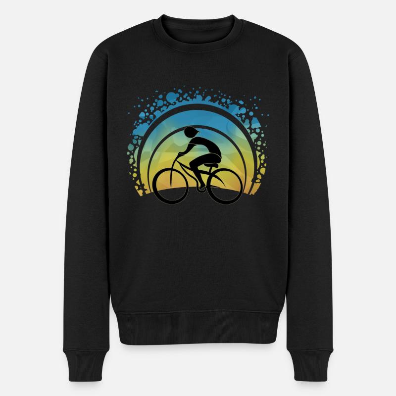 Radfahrer - Männer Premium Bio Pullover - Schwarz