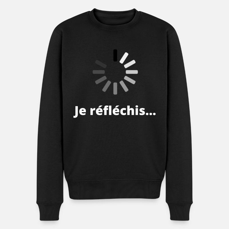Je réfléchis - Pull Premium bio Homme - noir