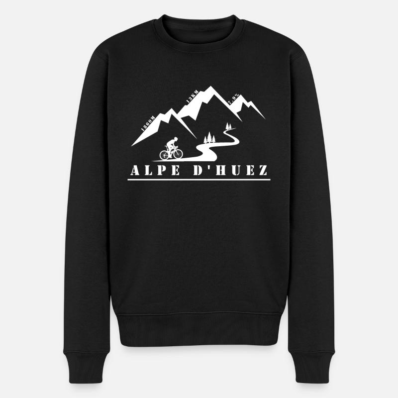 Alpe d’Huez - Pull Premium bio Homme - noir