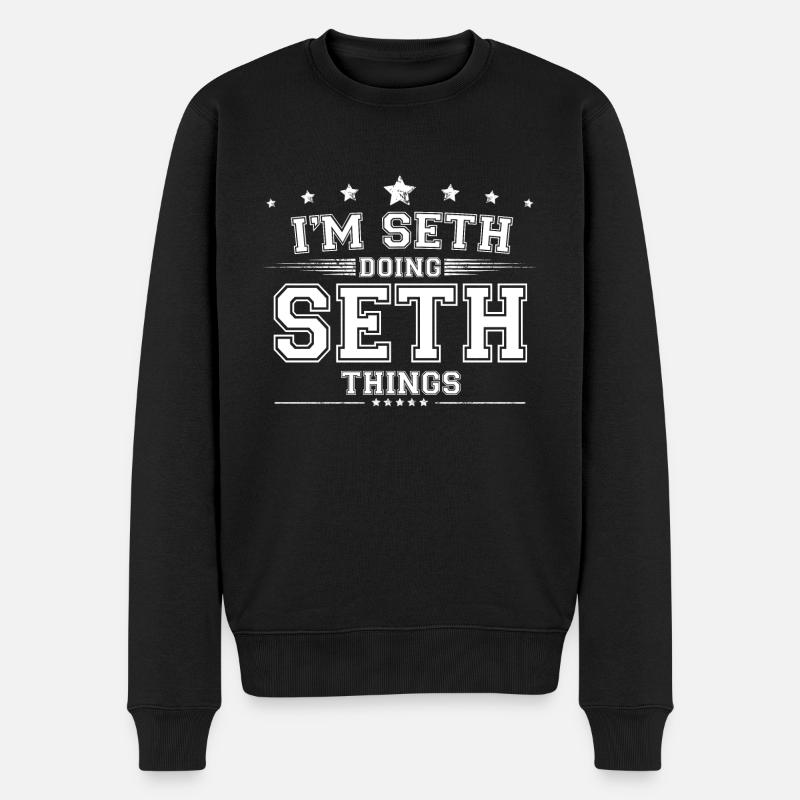 Seth - Pull Premium bio Homme - noir