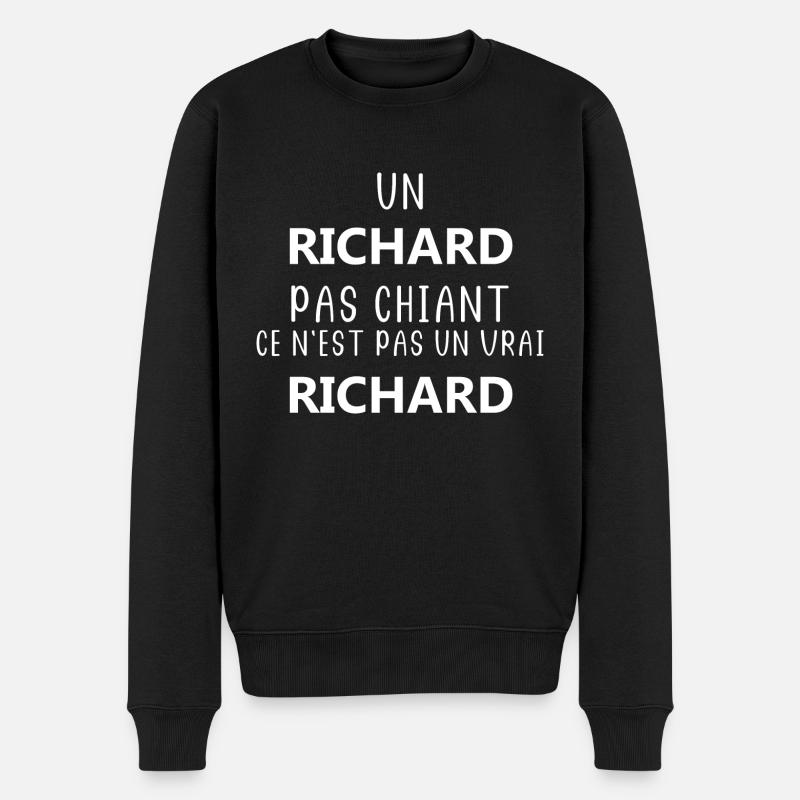 Un Richard chiant ce n'est pas un vrai Richard - Pull Premium bio Homme - noir