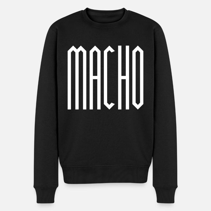 MACHO - Pull Premium bio Homme - noir