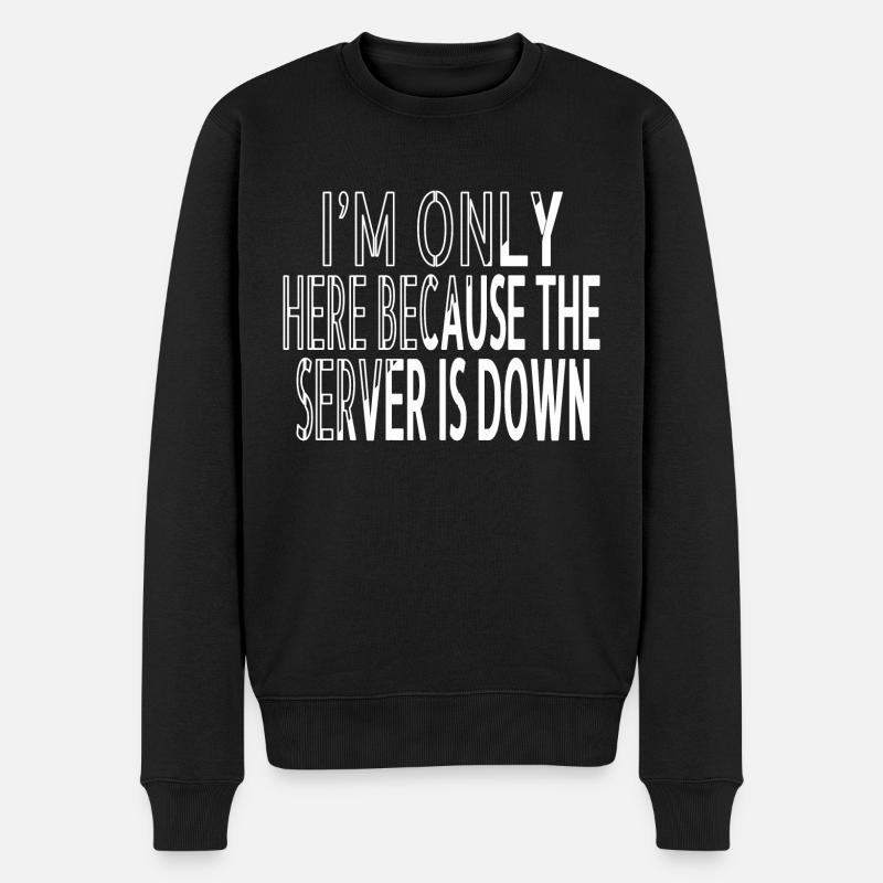 frontend developer fathersday computer scientist - Men's Premium Organic Jumper - black