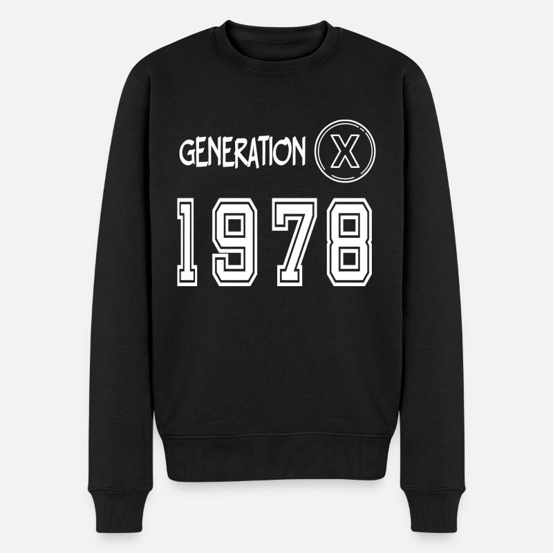 Génération X 1978 - Pull Premium bio Homme - noir