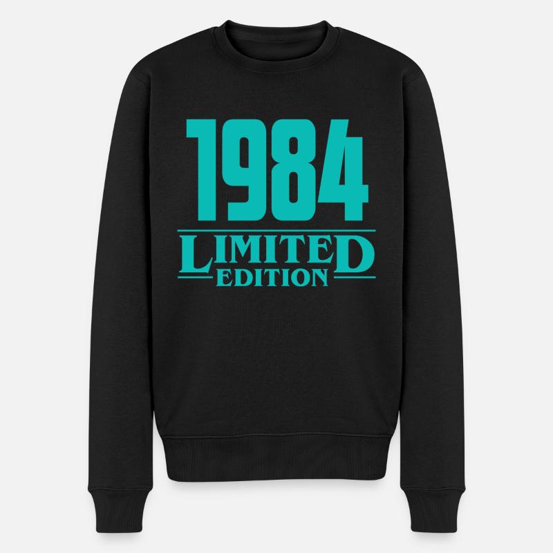1984 Édition Limitée Birthday Design - Pull Premium bio Homme - noir