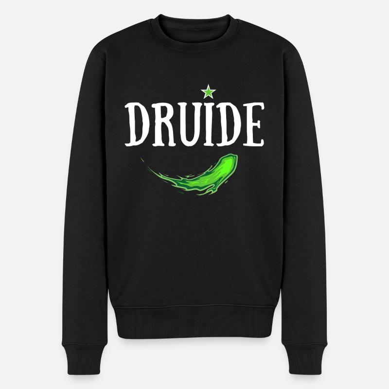 DRUIDE MAGIE VERTE - Pull Premium bio Homme - noir