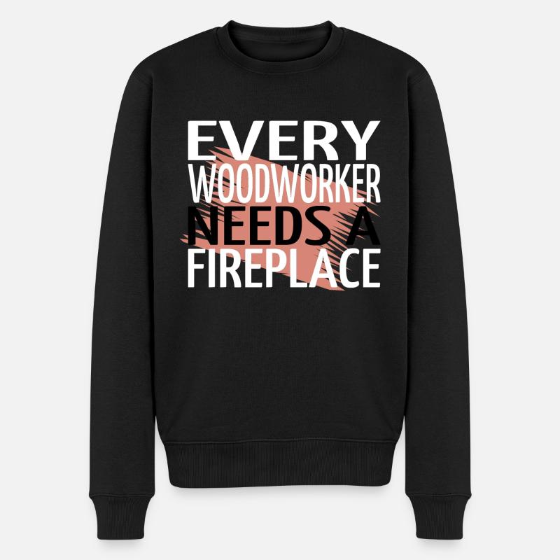 cadeau d’anniversaire charpentier tshirts - Pull Premium bio Homme - noir