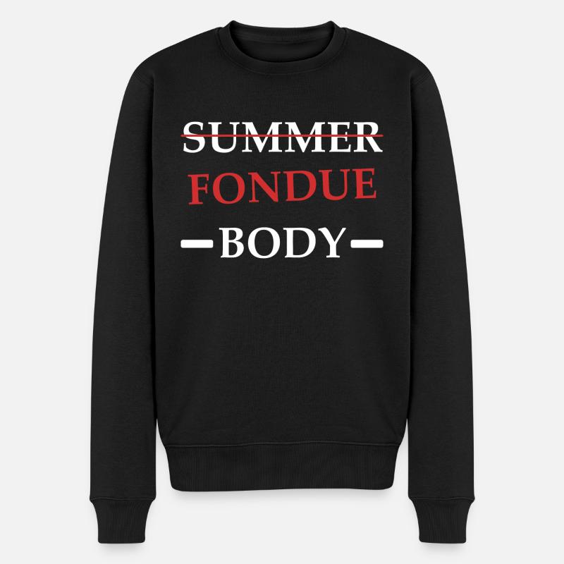 fondue Body - Pull Premium bio Homme - noir