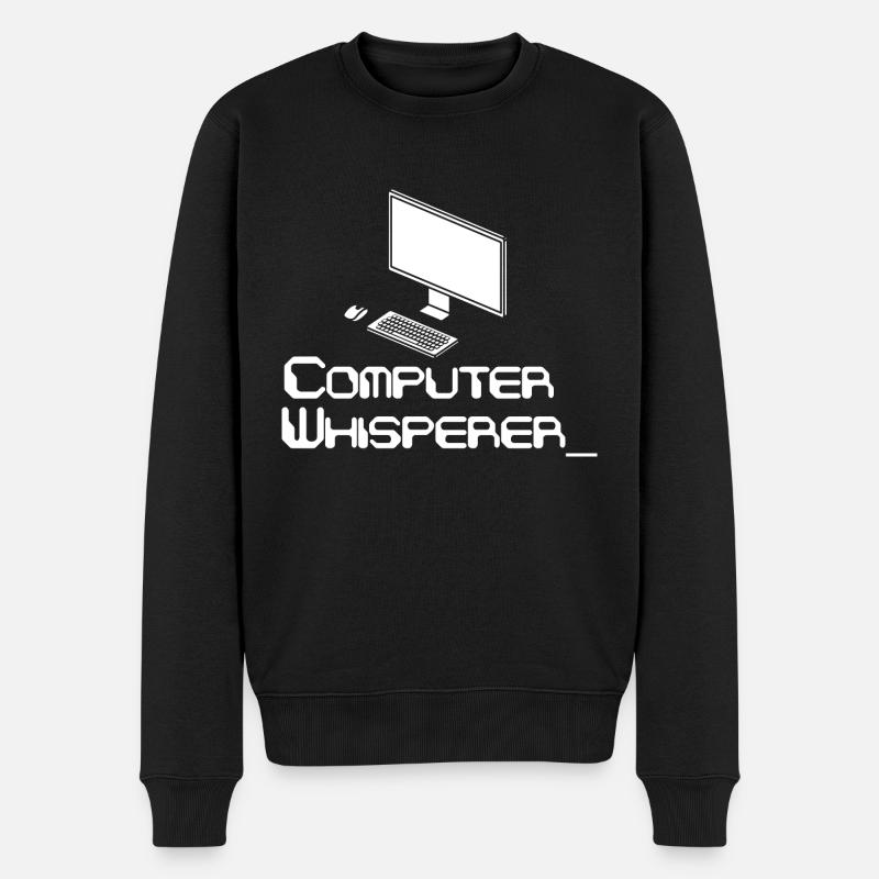 Logiciel de codage Computer Whisperer - Pull Premium bio Homme - noir