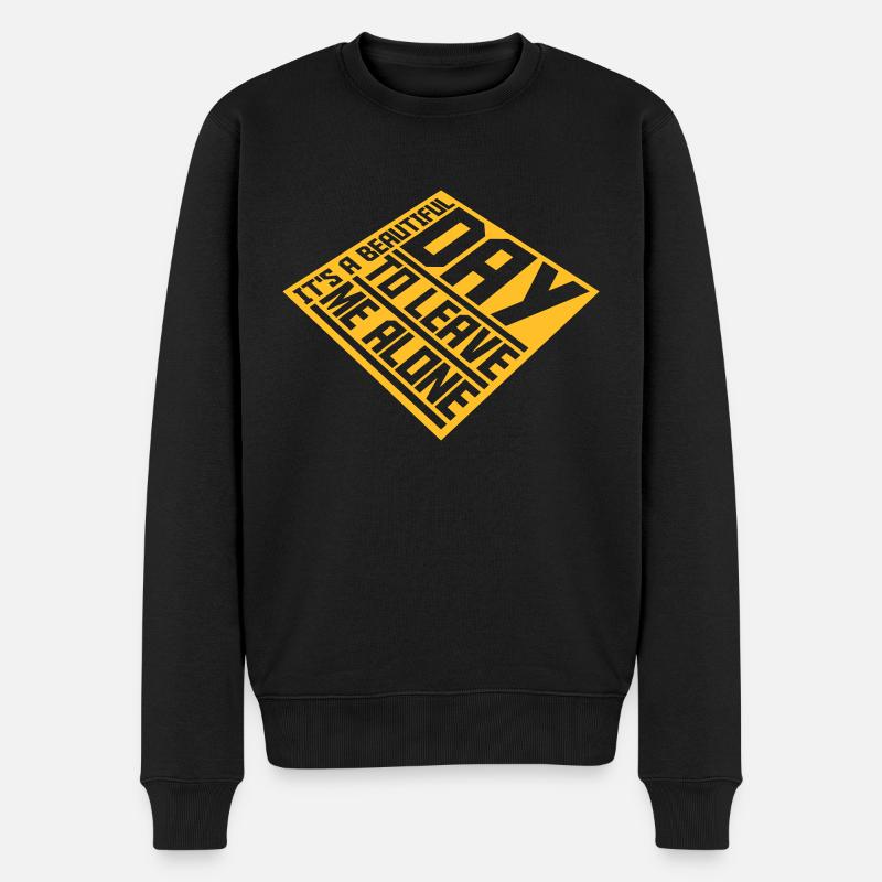 Journée Laissez-moi tranquille - Pull Premium bio Homme - noir