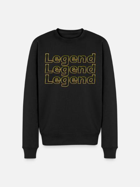 Legend Legend Legend Gift - Men's Premium Organic Jumper - black