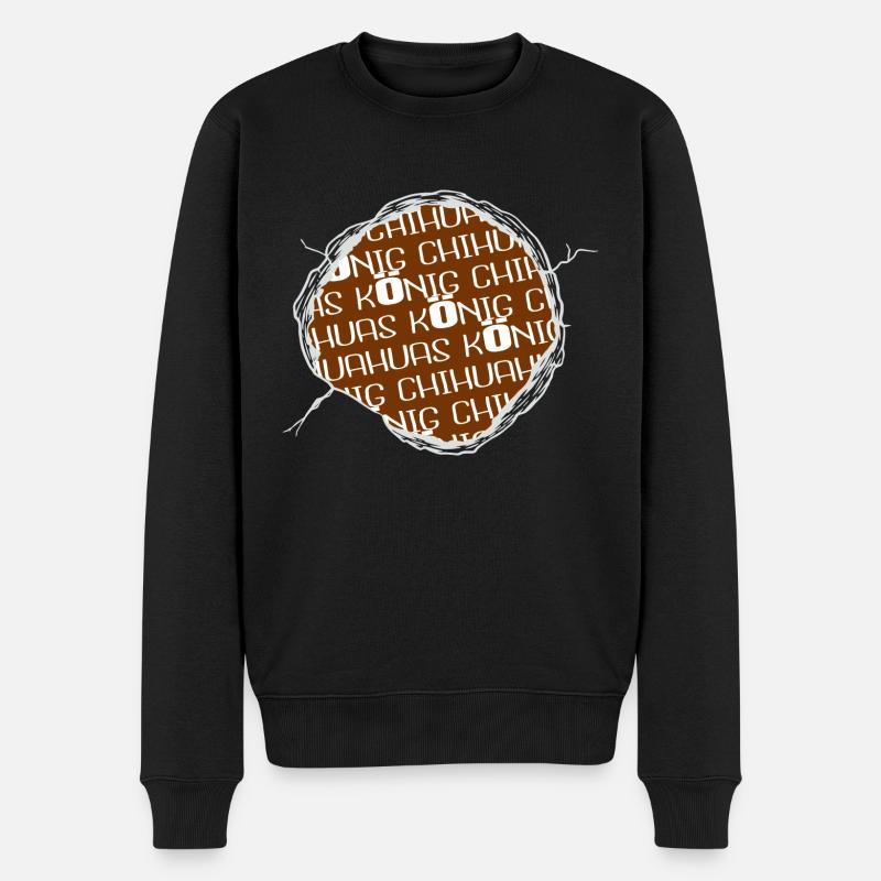 zitat lieblingshund welpe terrier geek bullterrier - Männer Premium Bio Pullover - Schwarz
