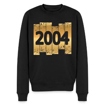 2004 - Männer Premium Bio Pullover - Schwarz - Vorne - Nico (187cm)