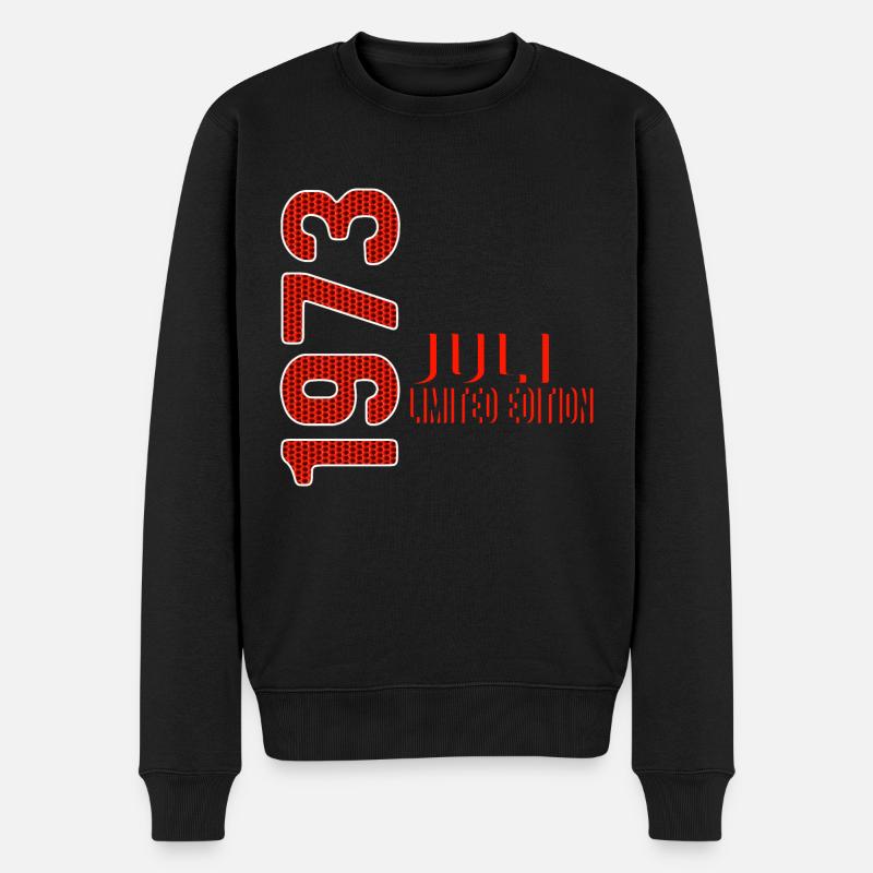 Juillet 1973 édition limitée Vintage Année de naissance - Pull Premium bio Homme - noir