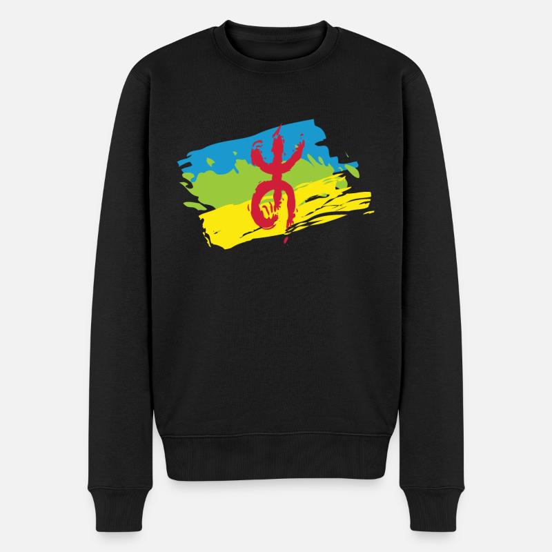 Z Imazighen (Drapeau Amazigh) - Pull Premium bio Homme - noir