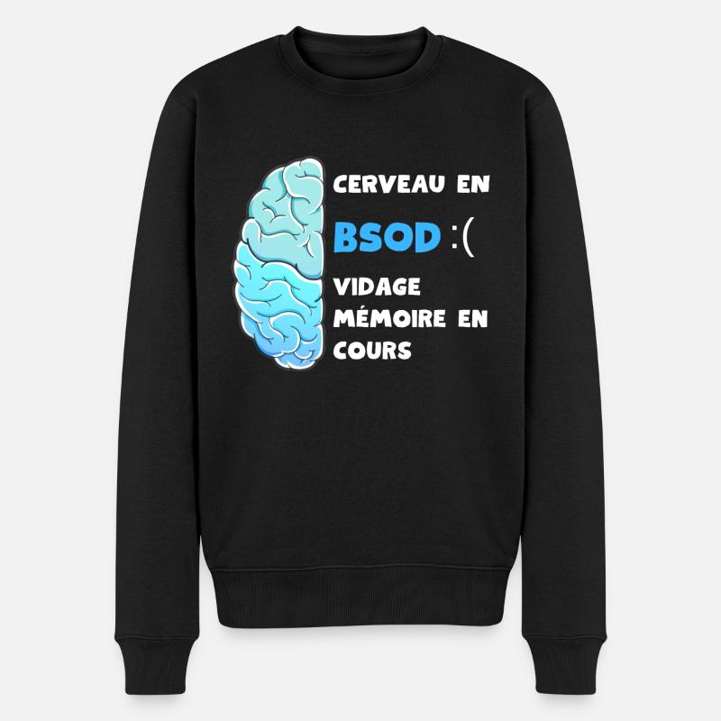 Vidage mémoire en cours. BSOD - Pull Premium bio Homme - noir