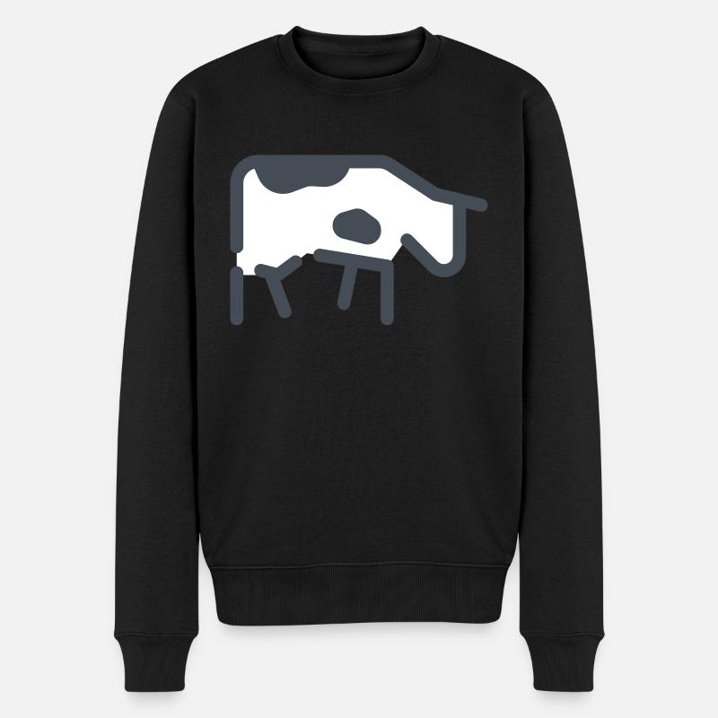 vache - Pull Premium bio Homme - noir