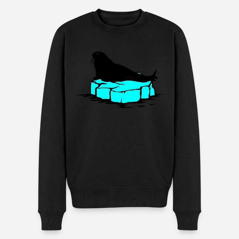 Glace au phoque1 - Pull Premium bio Homme - noir