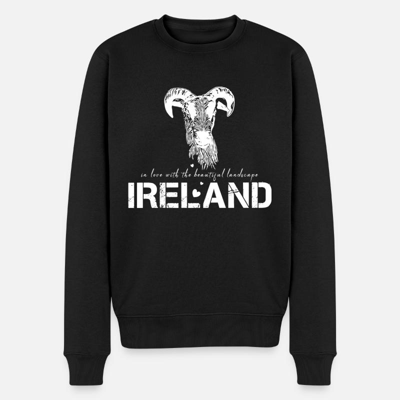Irlande Irlande - Pull Premium bio Homme - noir
