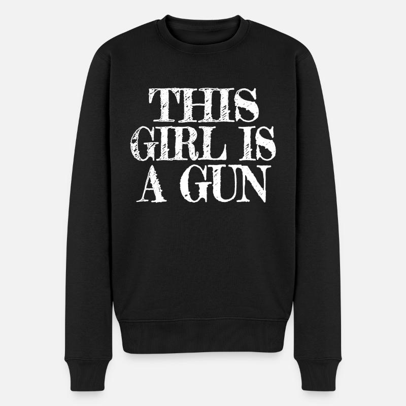 women blackhistory funny sayings equal rights cats - Männer Premium Bio Pullover - Schwarz