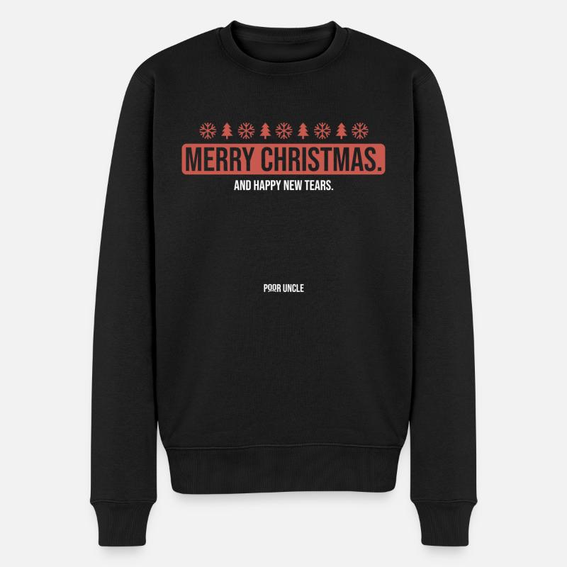HeureuxNouveauLarmesRouge - Pull Premium bio Homme - noir
