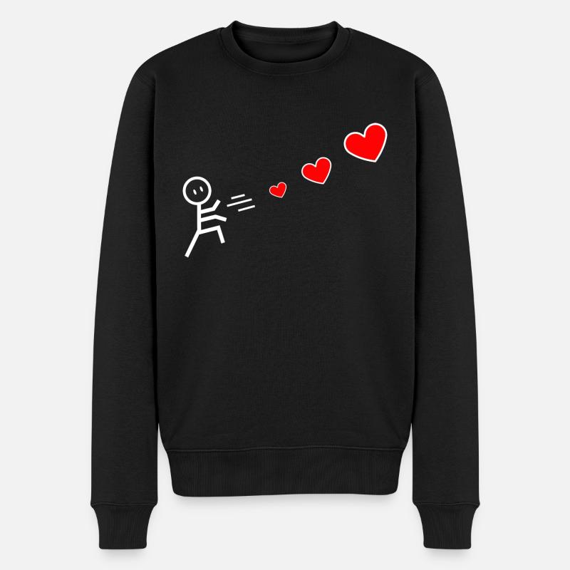 Je t’offre des coeurs - Pull Premium bio Homme - noir