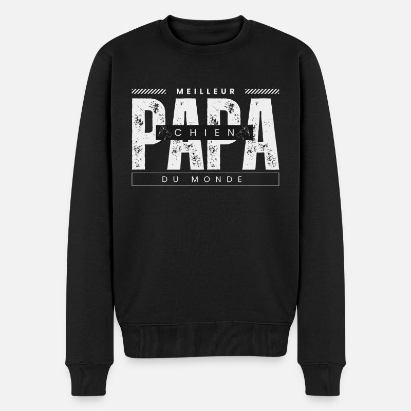 Papa chien - Pull Premium bio Homme - noir