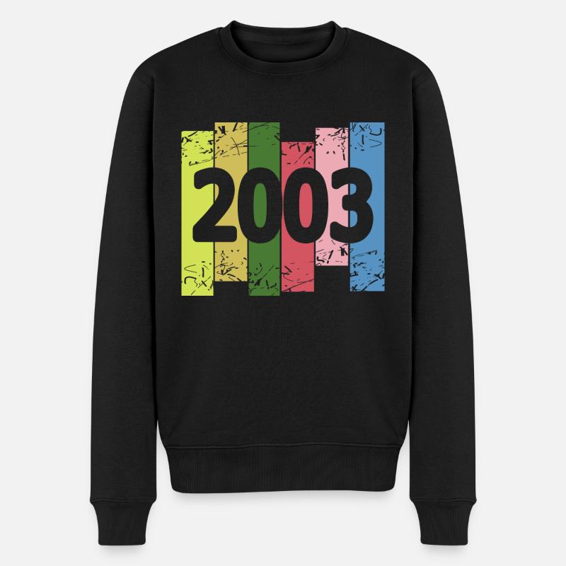 2003 - Männer Premium Bio Pullover - Schwarz