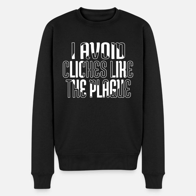 gift idea sayings creative writing - Männer Premium Bio Pullover - Schwarz