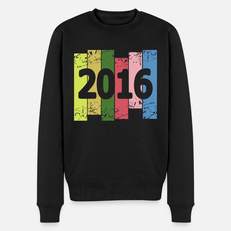 Spaßig 2016 - Männer Premium Bio Pullover - Schwarz