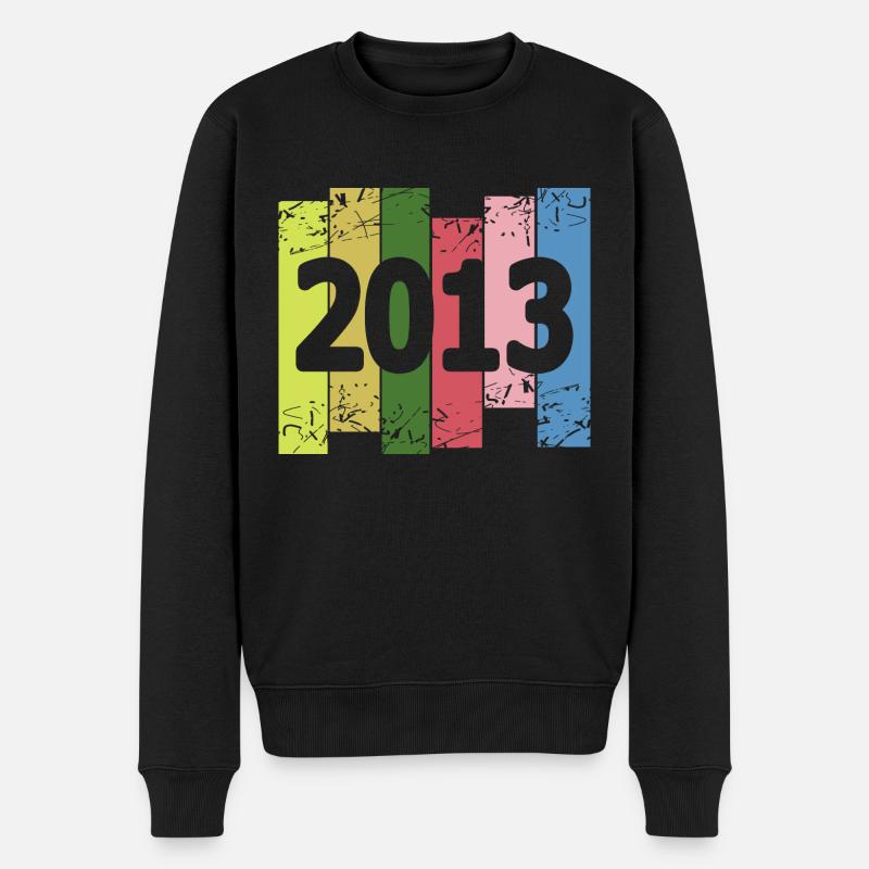 Farbenfroh 2013 - Männer Premium Bio Pullover - Schwarz
