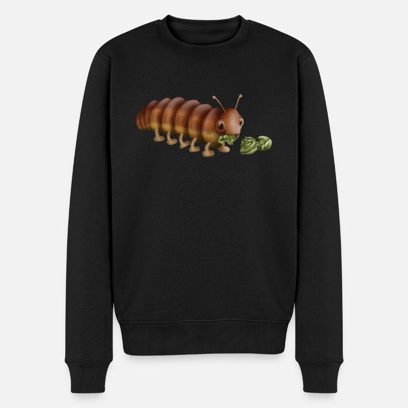 Chenille affamée - Pull Premium bio Homme - noir