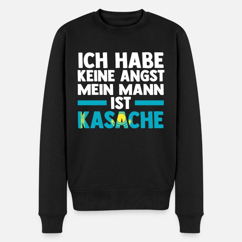 Kasachen Kasachstan - Männer Premium Bio Pullover - Schwarz
