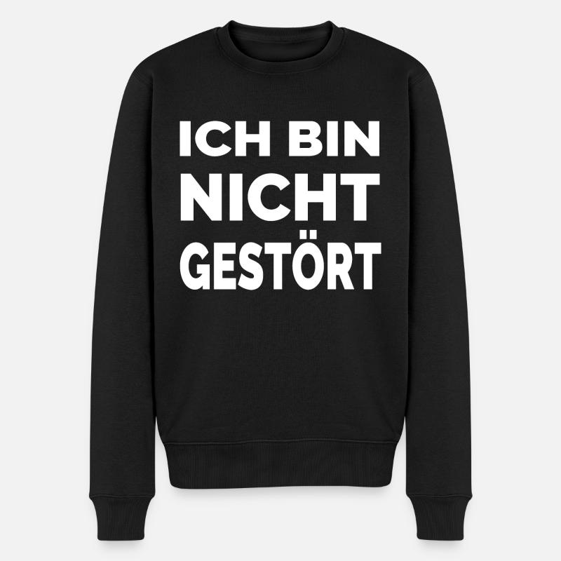 Party - Männer Premium Bio Pullover - Schwarz