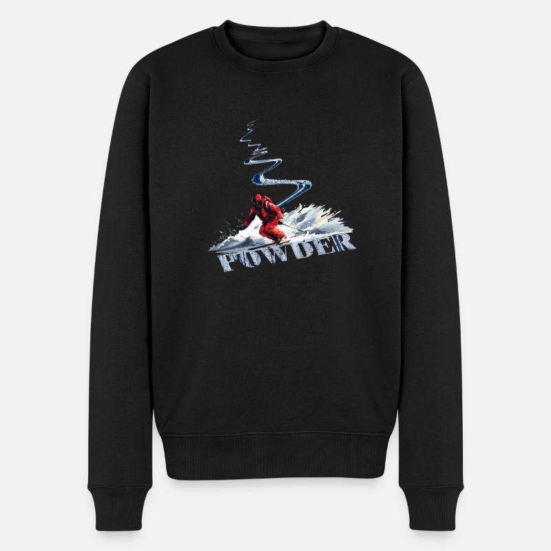 Ski alpin Ski descendant - Pull Premium bio Homme - noir