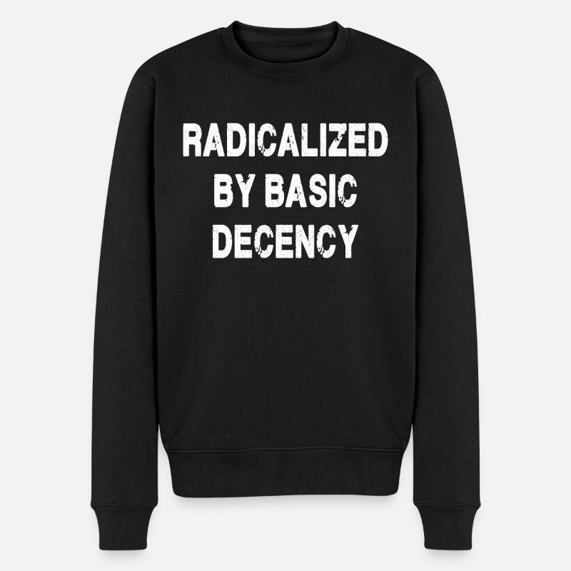 Radicalisé par la décence élémentaire - Pull Premium bio Homme - noir