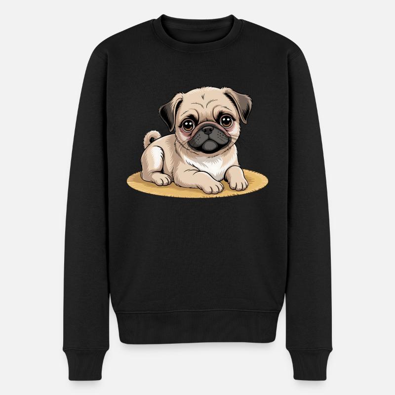 Hunde Haustiere Haustiere - Männer Premium Bio Pullover - Schwarz