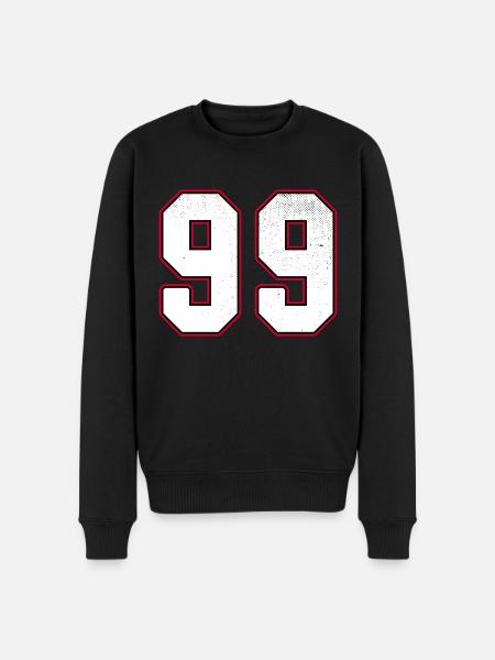 Number Ninety nine - 99 Classic Vintage Sport - Men's Premium Organic Jumper - black