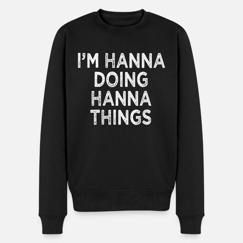 Hanna - Pull Premium bio Homme - noir