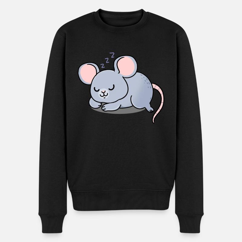 Souris endormie - Pull Premium bio Homme - noir