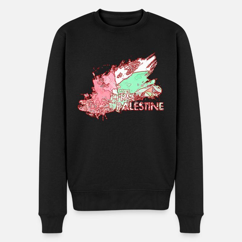 Palästina-Flagge Frei G5 - Männer Premium Bio Pullover - Schwarz