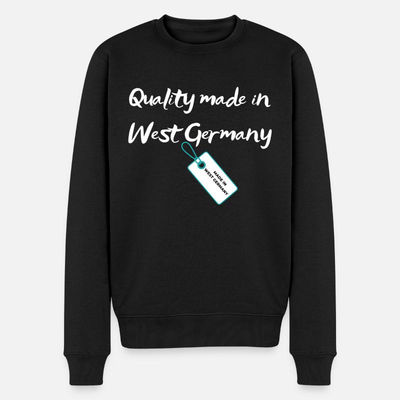 Qualität aus Westdeutschland - Männer Premium Bio Pullover - Schwarz