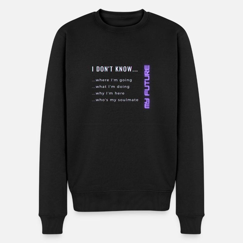 Future - Männer Premium Bio Pullover - Schwarz