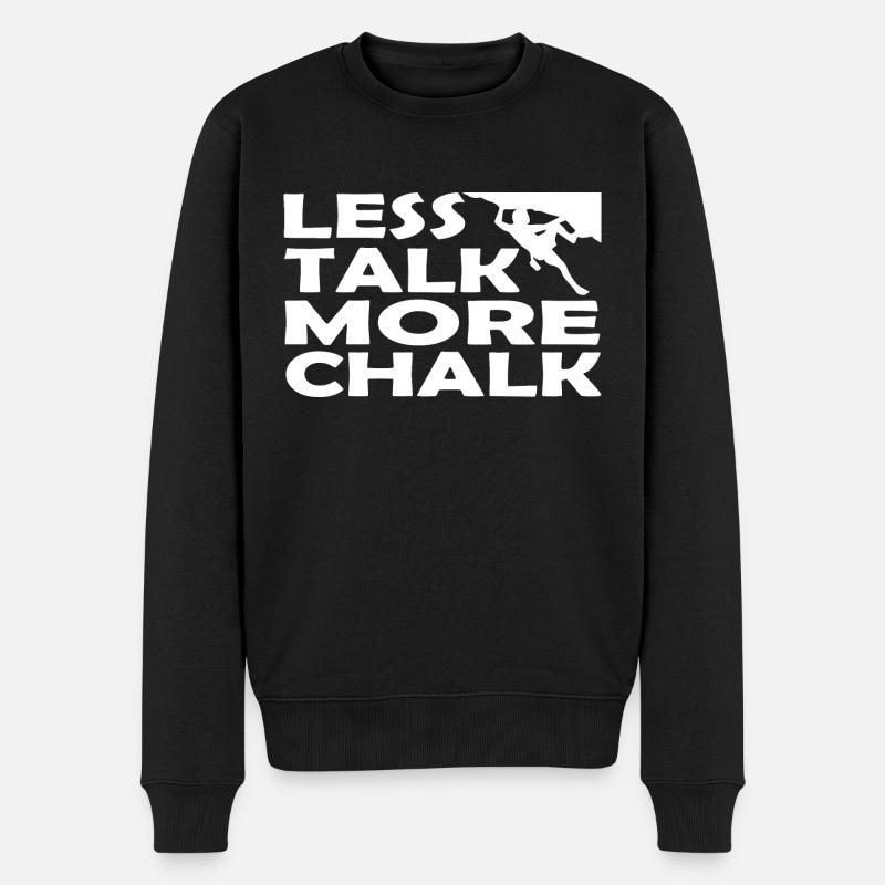 climbing - Männer Premium Bio Pullover - Schwarz