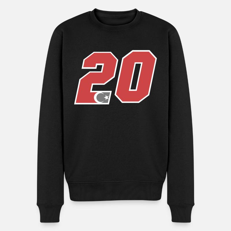 Denizli - Männer Premium Bio Pullover - Schwarz