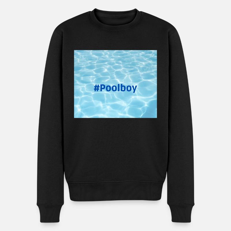 Poolboy - Männer Premium Bio Pullover - Schwarz