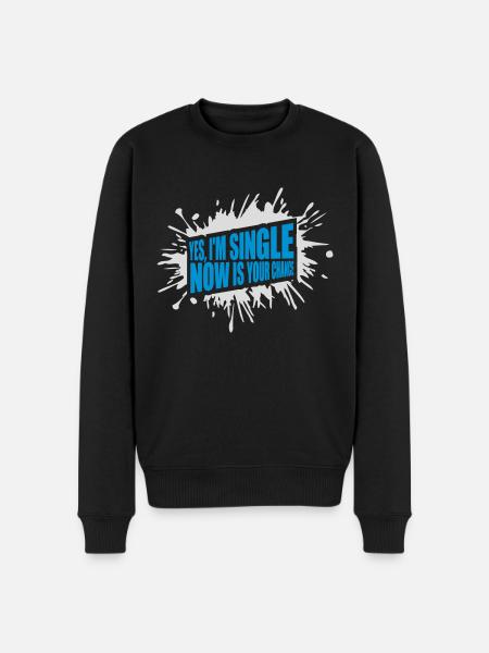 single now your chance - Men's Premium Organic Jumper - black