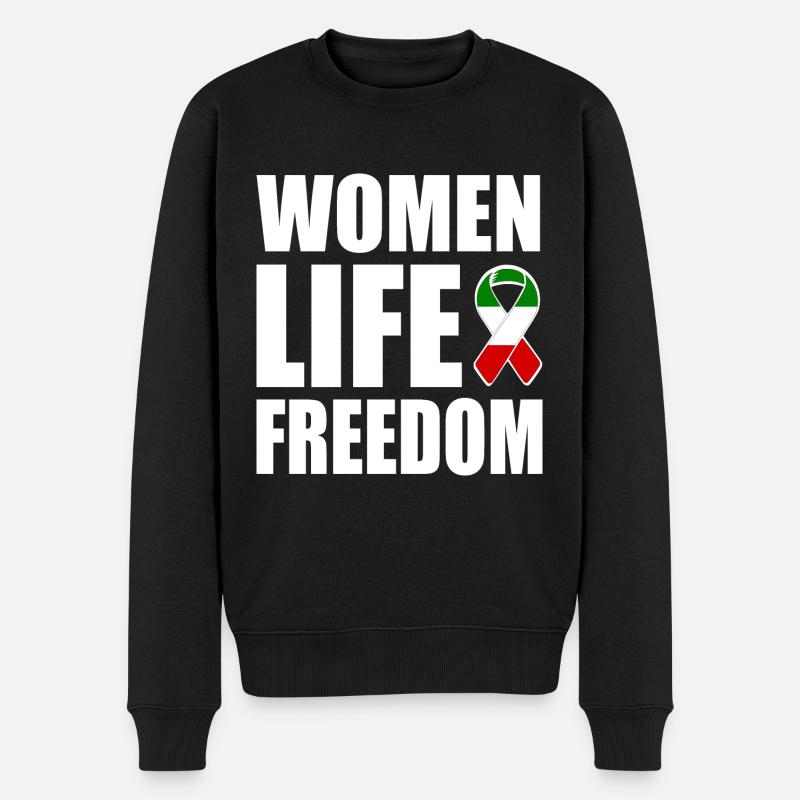 Women life freedom - Pull Premium bio Homme - noir